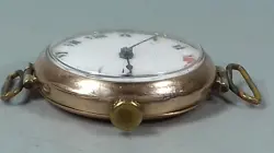 ANTIQUE 9CT GOLD ROLEX TRENCH WATCH NOT WORKING