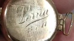 ANTIQUE 9CT GOLD ROLEX TRENCH WATCH NOT WORKING