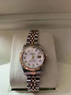 Rolex Lady Date Adjust Watch Model 69173-Stainless Steel & 18ct Yellow Gold