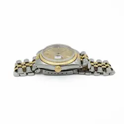 Rolex OP Datejust Men's Watch 16013 Two-Tone Champagne Dial 36mm #W119976-1