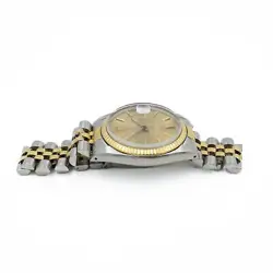 Rolex OP Datejust Men's Watch 16013 Two-Tone Champagne Dial 36mm #W119976-1