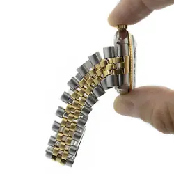 Rolex OP Datejust Men's Watch 16013 Two-Tone Champagne Dial 36mm #W119976-1