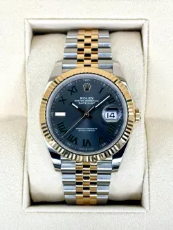 NEW 2024 ROLEX DATEJUST 41MM 126333 TWO-TONE JUBILEE WIMBLEDON DIAL