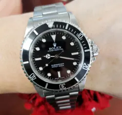 40MM ROLEX SUBMARINER NO DATE STAINLESS STEEL OYSTER AUTOMATIC BLACK DIAL 14060M