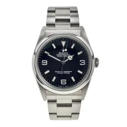 ROLEX EXPLORER AUTOMATIC 36MM BLACK DIAL 3-6-9 STAINLESS STEEL MEN’S WATCH 14270