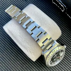 Rolex Explorer II 16570 Black Dial Steel Oyster Bracelet with Steel Bezel