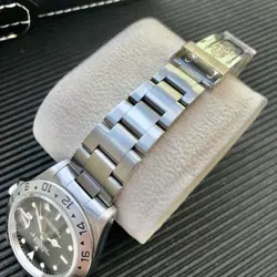 Rolex Explorer II 16570 Black Dial Steel Oyster Bracelet with Steel Bezel