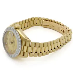 Rolex Datejust President Ref.6927 18K Gold Diamonds 26mm Ladies Watch #W71144-1