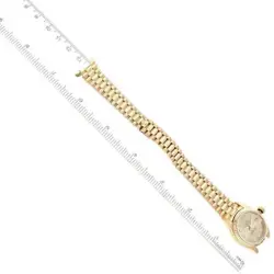 ROLEX DATEJUST PRESIDENT YELLOW GOLD DIAMOND LADIES WATCH 69178