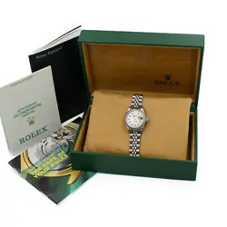 LADIES ROLEX OP DATEJUST REF. 69173 MOP DIAMOND DIAL 26MM FULL SET #W95439-1