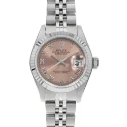 ROLEX DATEJUST 79174 PINK ROME K NUMBER SECOND HAND WOMEN