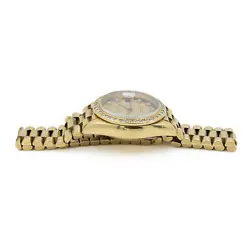 Ladies Rolex OP Datejust President Ref. 69278 Diamond Dial/Bezel As Is W110314-1