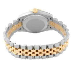 ROLEX DATEJUST MIDSIZE STEEL YELLOW GOLD DIAMOND LADIES WATCH 178273