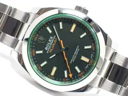 GREEN GLASS/BLACK DIAL