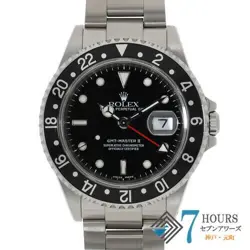 ROLEX 16710 GMT MASTER 2 P NUMBER MEN'S WATCH FROM JAPAN G0104