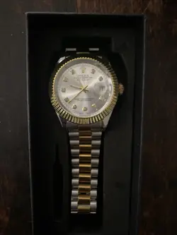 Gold And Silver Rolex Oyster Perpetual ( No Authentication)