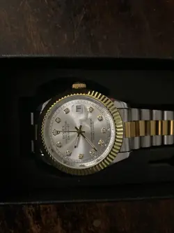 Gold And Silver Rolex Oyster Perpetual ( No Authentication)