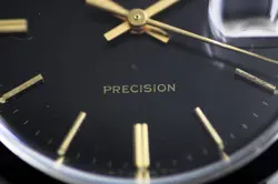 ROLEX OYSTER DATE PRECISION BLACK DIAL MENS VINTAGE WATCH 6694 NEW YEAR DEAL