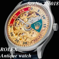  NEAR MINT ROLEX MARRIAGE WATCH ANTIQUE HAND WOUND SKELETON WATCH MEN S L