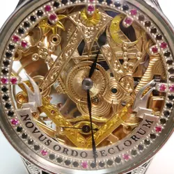 Near MINT ROLEX Pocket Watch Movement Use Custom Watch Full Skate Freemas