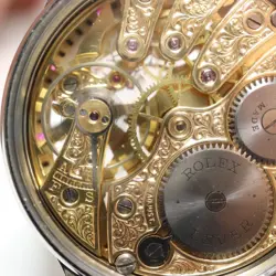 Near MINT ROLEX Pocket Watch Movement Use Custom Watch Full Skate Freemas