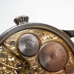 Near MINT ROLEX Pocket Watch Movement Use Custom Watch Full Skate Freemas