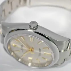 ROLEX OYSTER PERPETUAL 41 124300 SILVER SS AUTOMATIC MEN'S WATCH