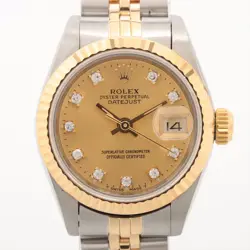 ROLEX DATEJUST 69173G SS×YG AT CHAMPAGNE-FACE
