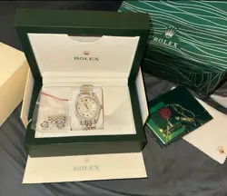 MOISSANITE ROLEX TWO-TONE