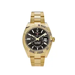 ROLEX SKY-DWELLER 326938 YELLOW GOLD BLACK DIAL MEN'S WATCH (2020)