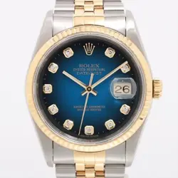 ROLEX DATEJUST 16233G SS×YG AT BLUE GRADIENT DIAL