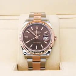 ROLEX DATEJUST 41 126331 CHOCOLATE DIAL OYSTER BRACELET