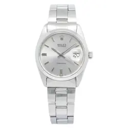 ROLEX OYSTER DATE 6694 STAINLESS STEEL SILVER DIAL MANUAL WIND UNISEX WATCH 34MM