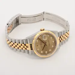 ROLEX DATEJUST 16233G SS×YG AT CHAMPAGNE-FACE