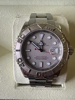 ROLEX YACHT-MASTER STAINLESS STEEL & PLATINUM MENS 40MM AUTOMATIC WATCH A 16622