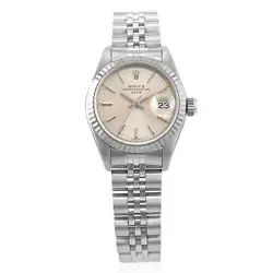 Rolex Datejust 26 69174 Silver Stick Steel White Gold Jubilee Ladies Watch
