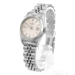 Rolex Datejust 26 69174 Silver Stick Steel White Gold Jubilee Ladies Watch