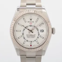 ROLEX SKY-DWELLER 326934 SS×WG AT SILVER-FACE