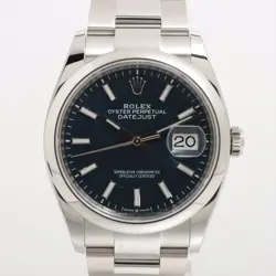ROLEX DATEJUST 126200 SS AT BLUE-FACE 1 EXTRA LINK