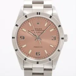 ROLEX AIR-KING 14010 SS AT PINK-FACE