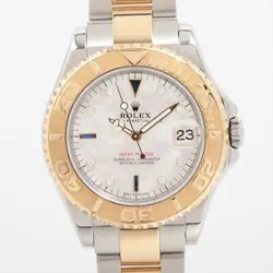 ROLEX YACHT‑MASTER 168623 SS×YG AT SHELL-FACE 2 EXTRA LINKS