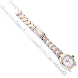 ROLEX DATEJUST 31 MIDSIZE STEEL ROSE GOLD WHITE DIAL LADIES WATCH 178241
