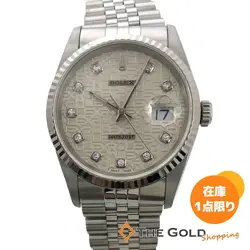 ROLEX  DATEJUST 16234G NUMBER STAINLESS STEEL WG COMBINATION AUTOMATIC WATCH R45
