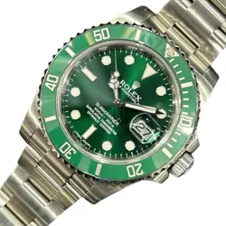USED ROLEX SUBMARINER 116610LV GREEN CASE: 40MM MEN'S WATCH #11107