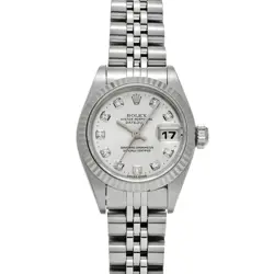 USED ROLEX DATEJUST 69174G SILVER CASE: 26×26MM LADIES WATCH #1107