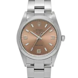 USED ROLEX AIR KING 14000 PINK CASE: 34×34MM BAND: 18CM MEN'S WATCH #11337