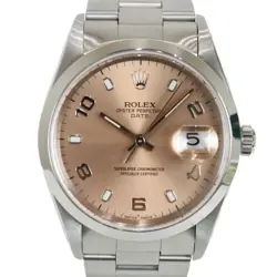 USED ROLEX OYSTER PERPETUAL DATE 15200 ORANGE CASE: 34MM MEN'S WATCH #13267
