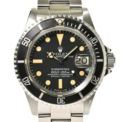 USED ROLEX SUBMARINER 1680 BLACK CASE: 40MM BAND: 18CM MEN'S WATCH #1167