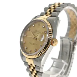 USED ROLEX Datejust 16233G Gold Case: 36.0mm Band: 19.5cm Men's Watch #19647