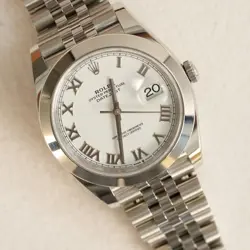 Rolex Datejust 126300 Silver Jubilee Bracelet with Silver Bezel 2023 Unworn
